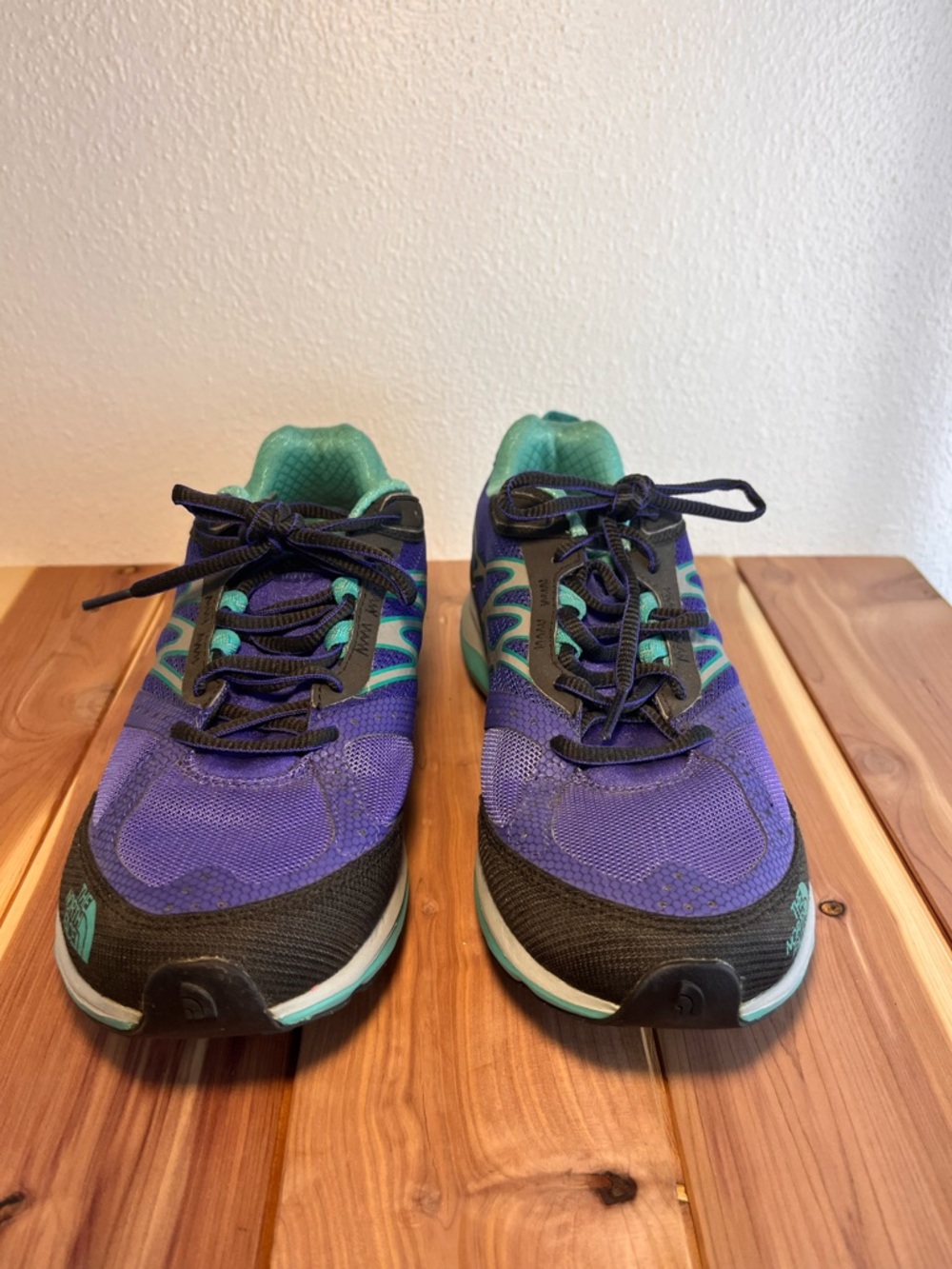 The North Face Women's Purple and Teal Trail Sneakers